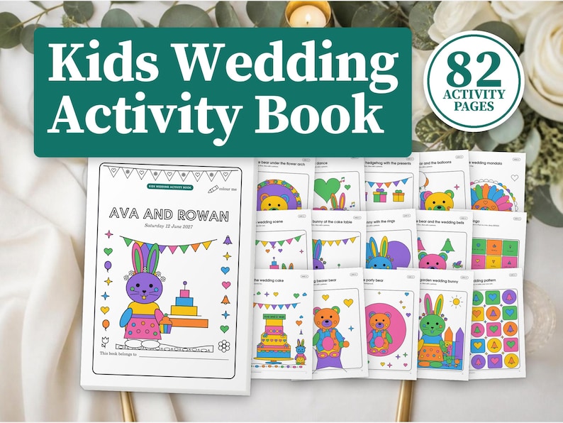 Kids Wedding Activity Book