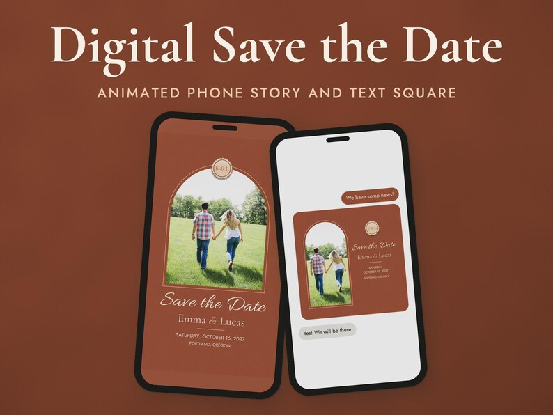 Animated Save the Date Video Template
