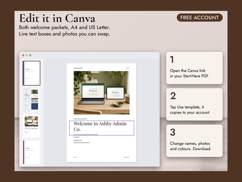 Freelancer Client Welcome Packet Template Bundle, image 4