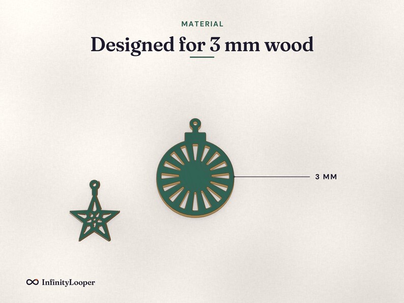 Christmas Ornament SVG Laser Cut Files, image 12