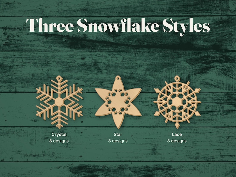 Snowflake Ornament SVG Laser Cut Files, image 3