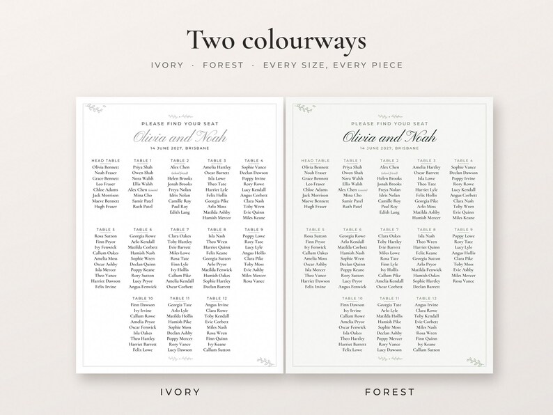 Wedding Seating Chart Poster, image 6