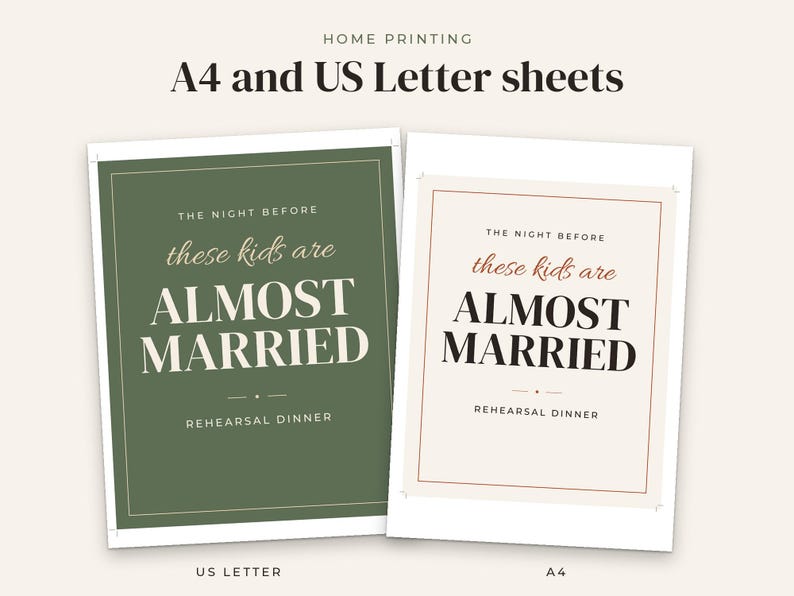 Rehearsal Dinner Sign Template, image 13