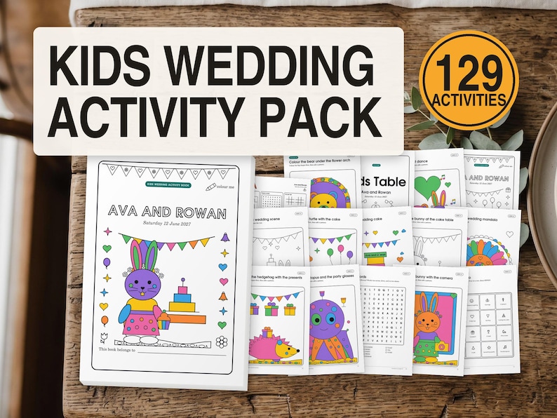 Kids Wedding Activity Pack
