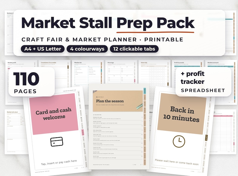 Craft Fair Planner Printable