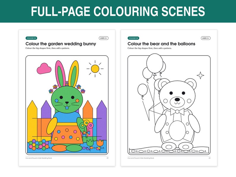 Kids Wedding Activity Book, image 3