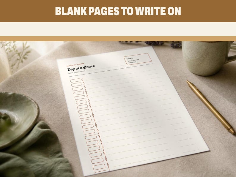 Wedding Day Timeline and Vendor Run Sheet Bundle, image 14