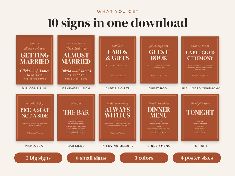 Wedding Sign Bundle, image 2