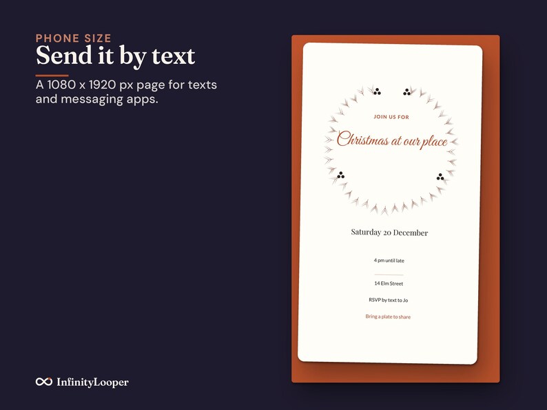 Christmas Party Invitation Template, image 7