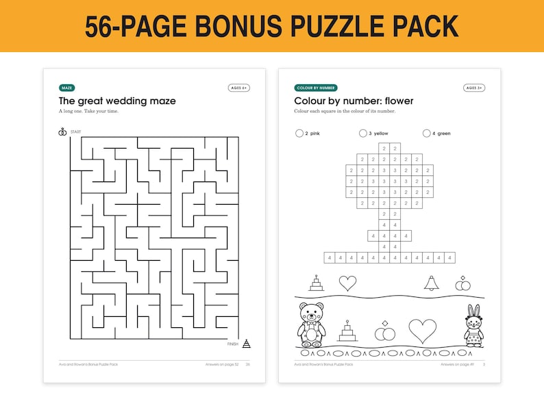Kids Wedding Activity Pack, image 7
