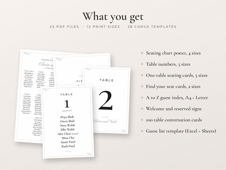 Wedding Seating Chart Poster, image 7