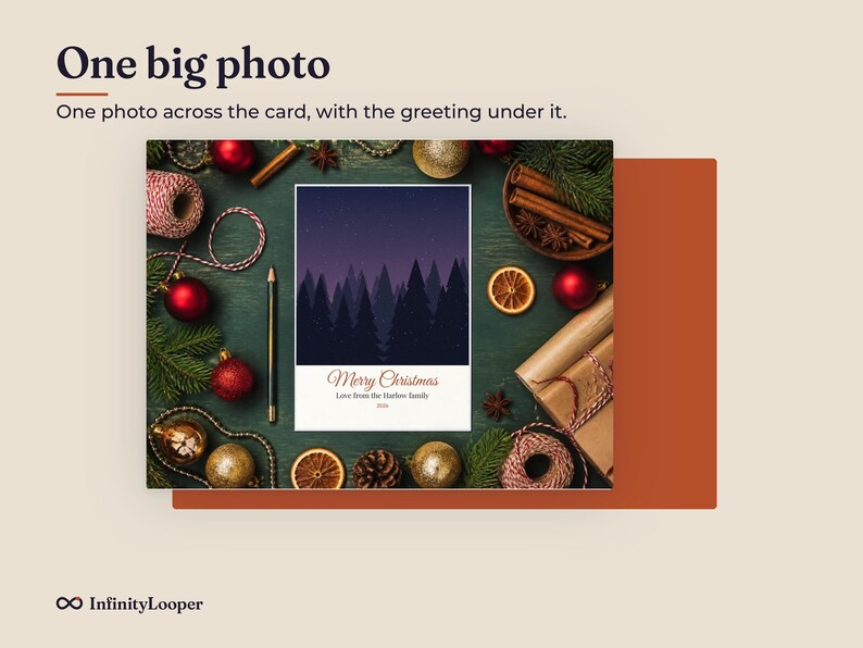 Christmas Photo Card Template, image 5