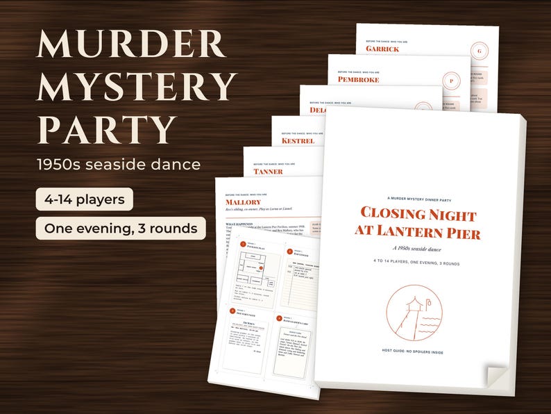 Murder Mystery Party Game for Adults