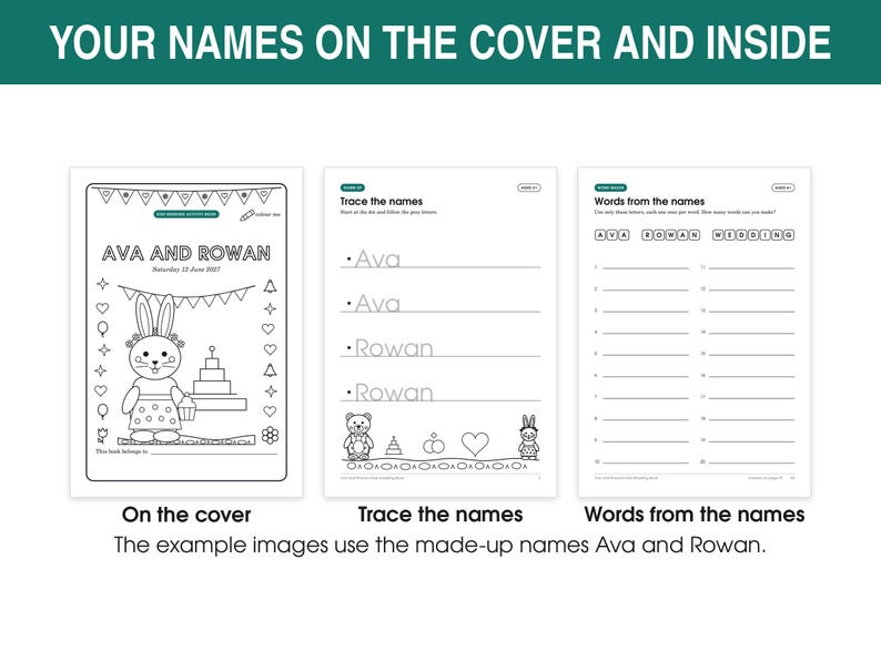 Kids Wedding Activity Book, image 8