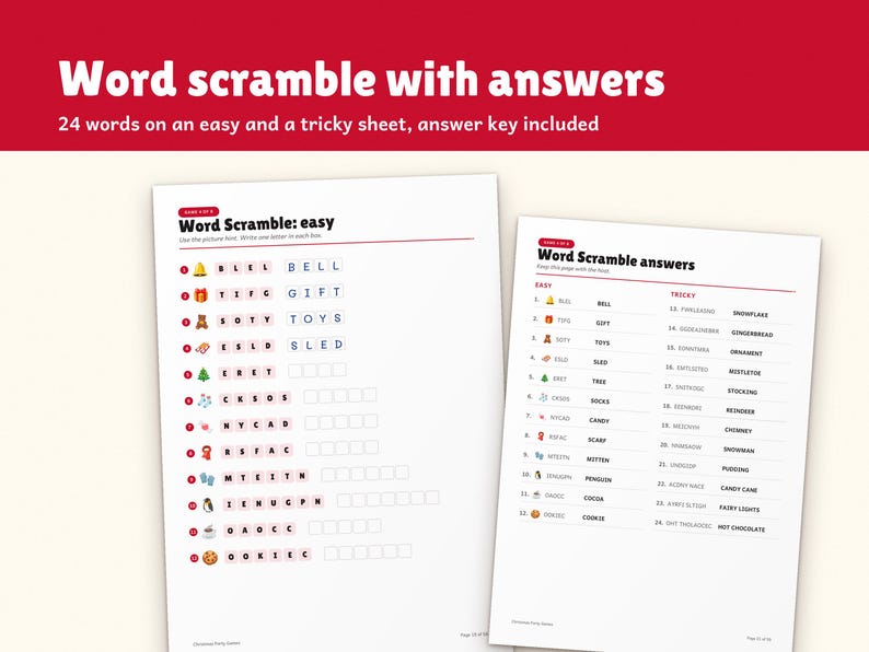 Christmas Party Games Printable, image 14