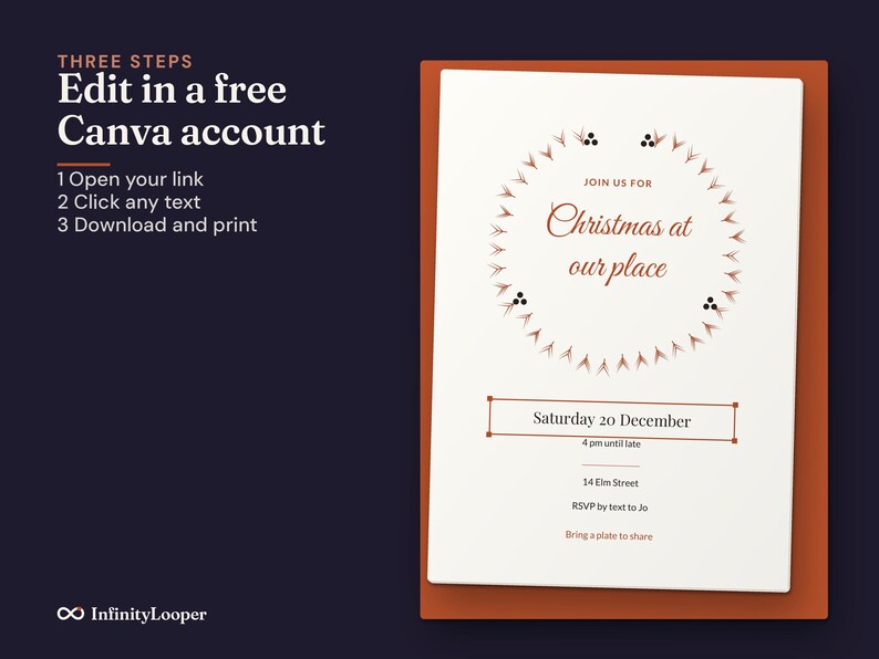 Christmas Party Invitation Template, image 9