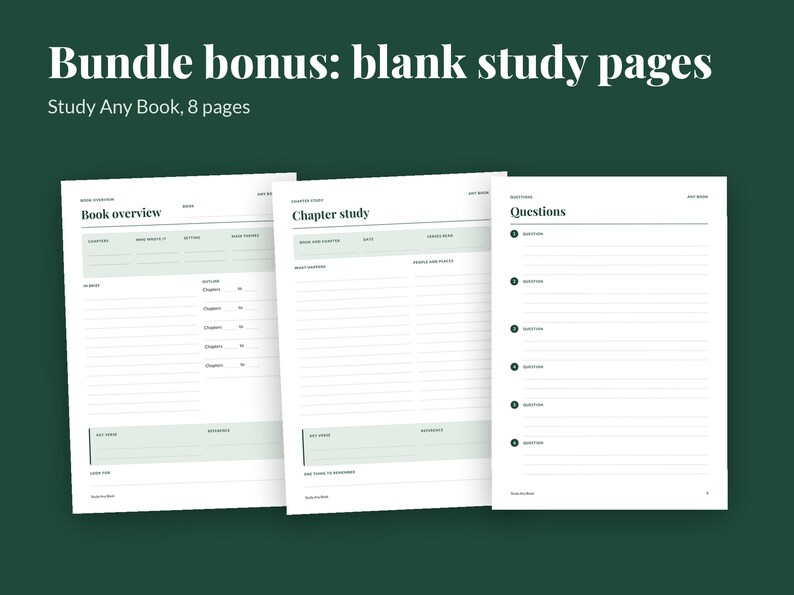 Bible Study Bundle Printable, image 6