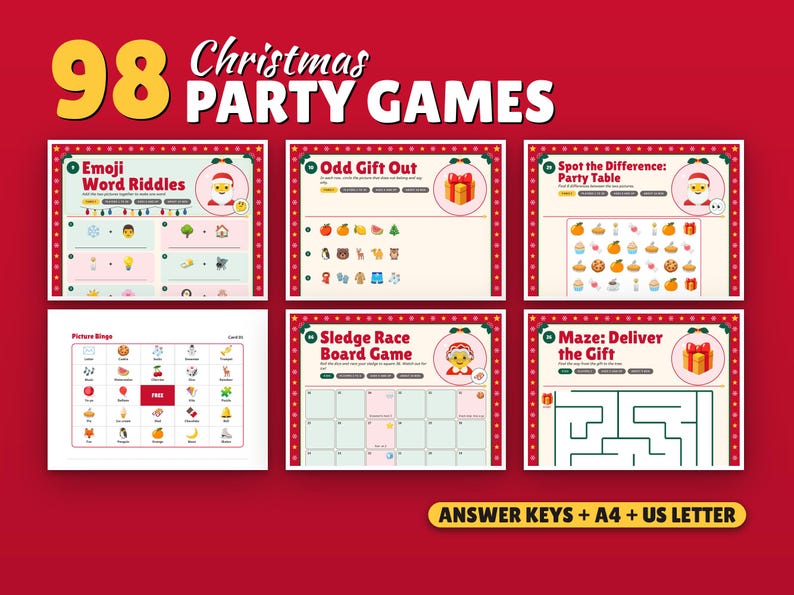 Christmas Party Games Printable