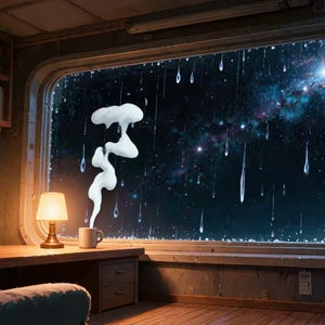 Cozy Space Window Animated Background for Lofi Videos · 1080p MP4 image 2
