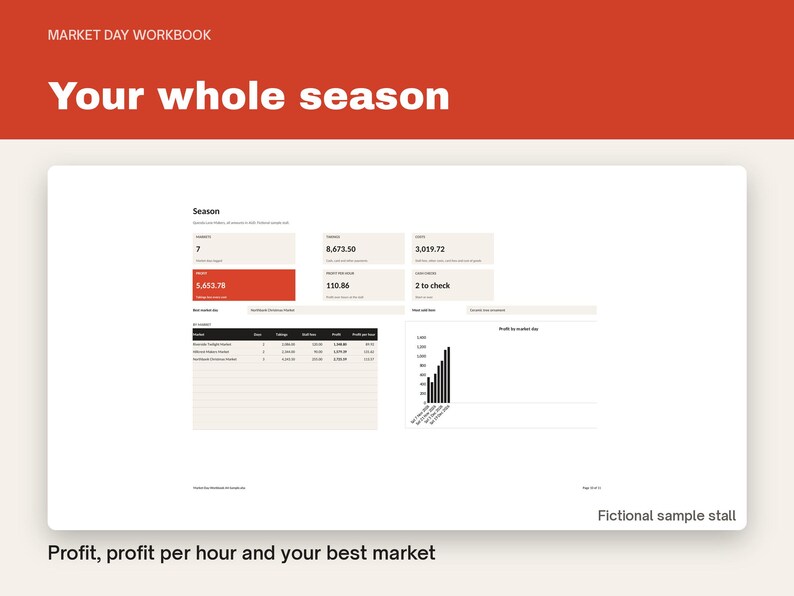 Craft Fair Tracker Spreadsheet, image 8