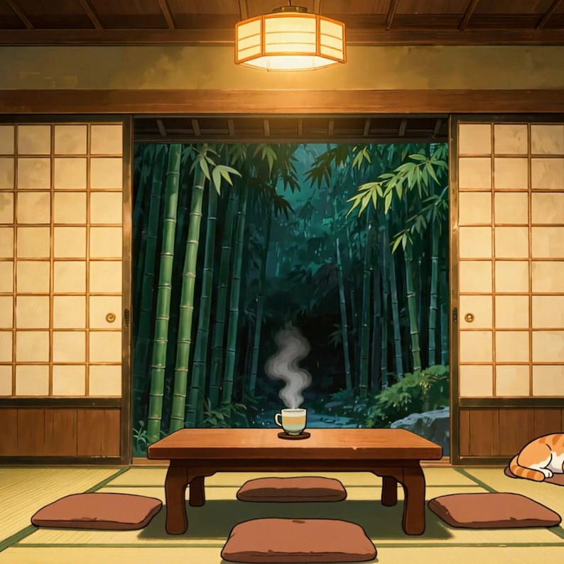 Magical Mushroom Forest Room Looping Video Background for Podcasts · 1080p MP4 image 2