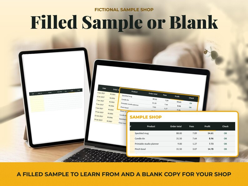 Profit Tracker Spreadsheet for Orders, image 8
