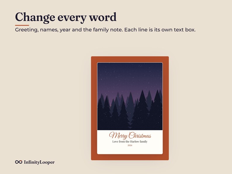 Christmas Photo Card Template, image 10