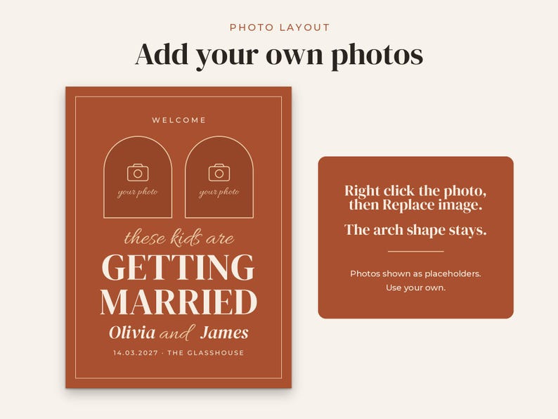 Wedding Welcome Sign Template, image 8