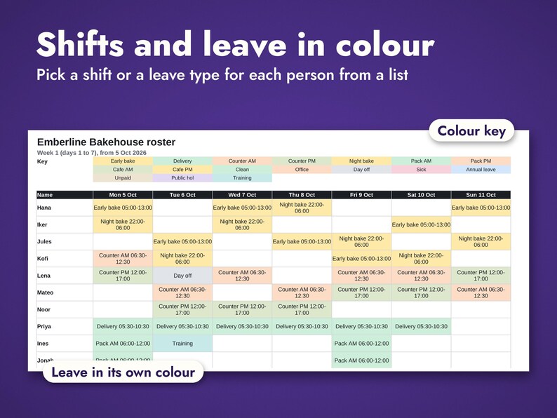 Biweekly Employee Schedule Template, image 11