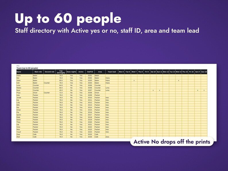 Biweekly Employee Schedule Template, image 9