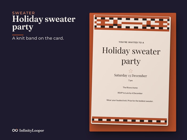 Christmas Party Invitation Template, image 5