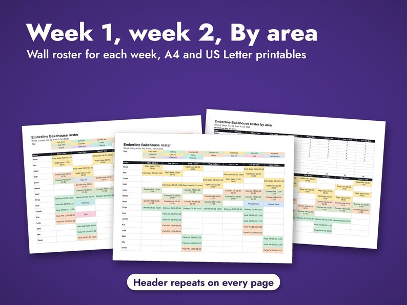 Biweekly Employee Schedule Template, image 7