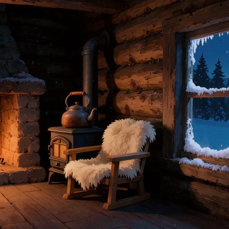 Video di sfondo con accoglienti scene di baita invernale per creatori di contenuti · 1080p MP4 immagine 2