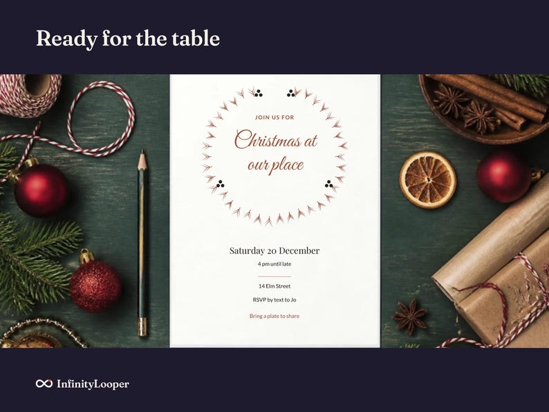 Christmas Party Invitation Template, image 12