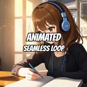 Chill Corgi With Headphones Animated Background for Lofi Streams · 4K + 1080p MP4 image 1