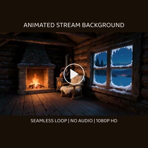 Video di sfondo con accoglienti scene di baita invernale per creatori di contenuti · 1080p MP4 immagine 1