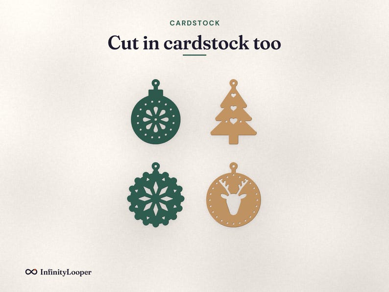 Christmas Ornament SVG Laser Cut Files, image 13