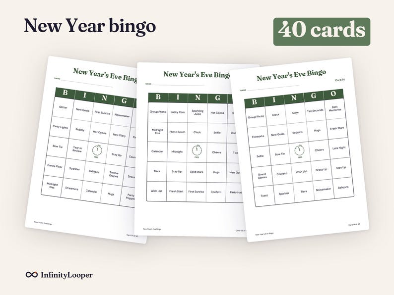 New Years Eve Party Games Bundle Printable, image 3