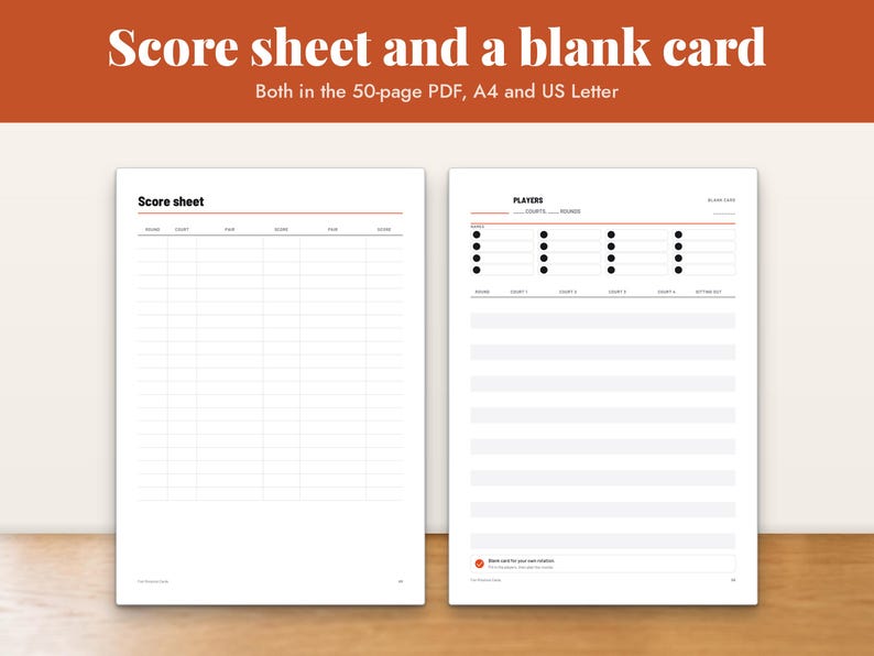 Pickleball Round Robin Schedule Spreadsheet, image 14