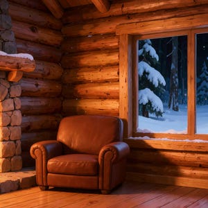 Cozy Fireplace Snowy Window Animated Background for Lofi Study · 1080p MP4 image 2
