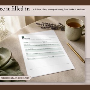 What you get in the freelancer client onboarding bundle: 5 files, A4 PDF, US Letter PDF, Word docx, Excel workbook and Start-Here PDF