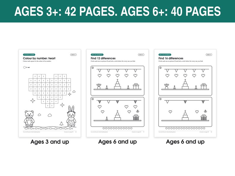 Kids Wedding Activity Book, image 6