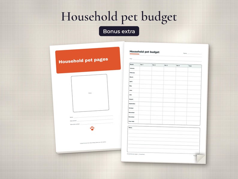 Pet Health Records Printable PDF Bundle, image 12