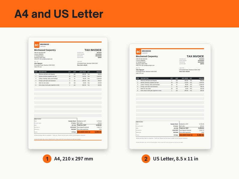 Invoice Template for Australian Tradies, image 13