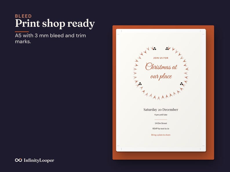 Christmas Party Invitation Template, image 14