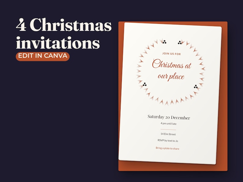 Christmas Party Invitation Template