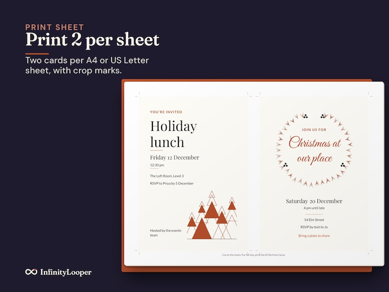 Christmas Party Invitation Template, image 8