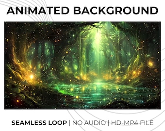 Enchanted Forest Animated Background: Magical Looping Video For Streams & Meditation - Hd Mp4
