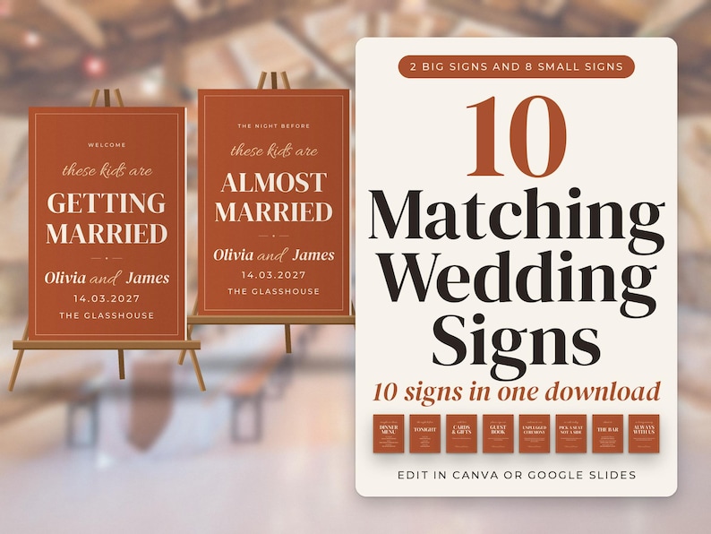 Wedding Sign Bundle