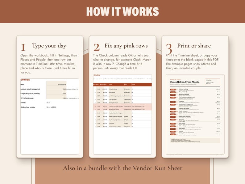 Wedding Day Timeline Template, image 15